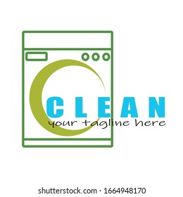 Laundry Logo Design, Creative Symbol, Concept Design, Emblem, Icon