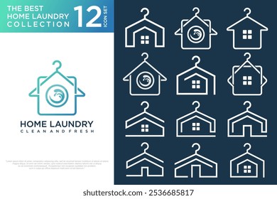 Laundry logo design . household wash templates and badges. vector illustration