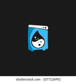 Laundry Logo Design Icon Template. Cleaning Service Vector Illustration