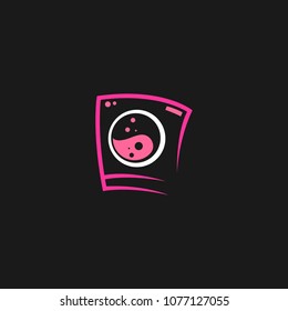 Laundry Logo Design Icon Template. Cleaning Service Vector Illustration
