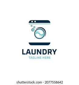Plantilla vectorial de inspiración de diseño de logotipo de lavado