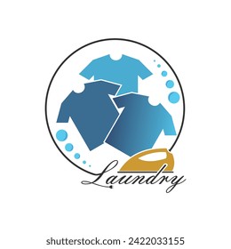 Logo-Design der Wäsche mit Premium-Konzept und neuer Idee
