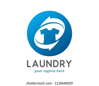 Laundry Logo Design Template Stock Vector (Royalty Free) 1118640029 ...