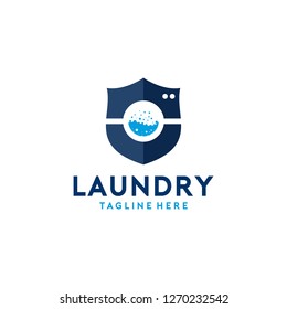 Laundry Logo Design Template