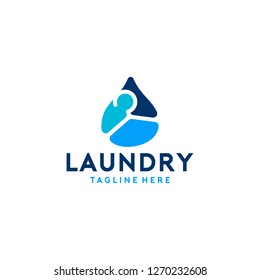 Laundry Logo Design Template