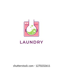 Laundry Logo Design Template