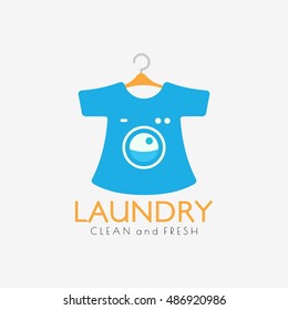 Laundry Logo Design Template. Good for business logo. vector illustration