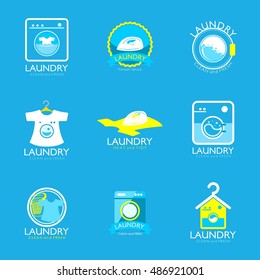 Laundry Logo Design Template. Good for business logo. vector illustration