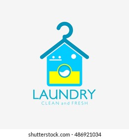 Laundry Logo Design Template. Good for business logo. vector illustration
