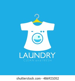 Laundry Logo Design Template. Good for business logo. vector illustration