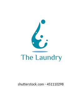 Laundry Logo Design template. Vector Illustration.