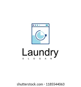 Laundry Logo Design Vector