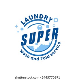 Laundry Logo Design, Wash and Fold Service