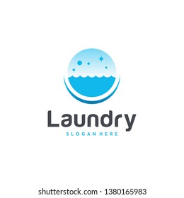 Laundry Logo Designs Cloth Wash Logo Stock Vector (Royalty Free ...