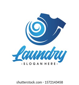 Laundry Logo, Dry Cleaning Logo, Creative laundry logo Vector