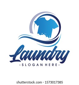 Laundry Logo, Dry Cleaning Logo, Creative laundry logo Vector