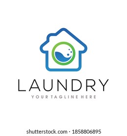Laundry Logo. Dry Cleaning Logo Vector Template