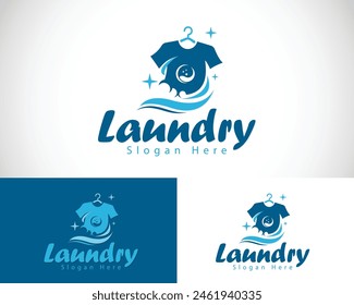 laundry logo fast laundry clean laundry cloth wash logo simple logo