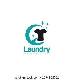 Laundry Logo Icon Design Vector