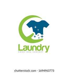 Laundry Logo Icon Design Vector