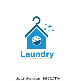 Laundry Logo Icon Design Vector