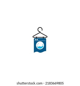 laundry logo icon with vector illustration