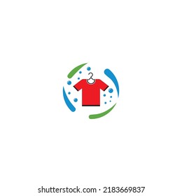 laundry logo icon with vector illustration