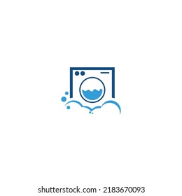 laundry logo icon with vector illustration