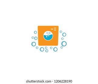Laundry logo illustration