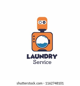laundry logo isolated on white background, vector illustration
