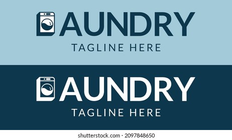 LAUNDRY LOGO WITH ISOTYPE, TWO DESIGNS