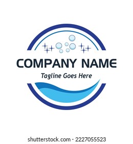 laundry logo, sample company logo, a simple vector design