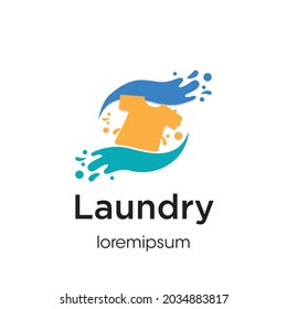 Laundry logo or symbol template design