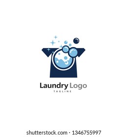 Laundry Logo Template Design