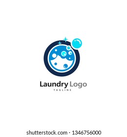 Laundry Logo Template Design