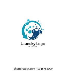 Laundry Logo Template Design