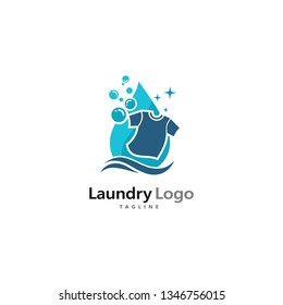 Laundry Logo Template Design