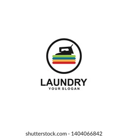 Laundry Logo Template Design Vector
