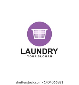 Laundry Logo. Template Design Vector