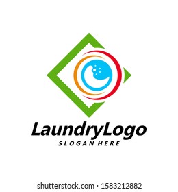 
Laundry Logo Template Design Vector, Cleaning Service Logo Concept, Emblem, Concept Design, Creative Symbol, Icon