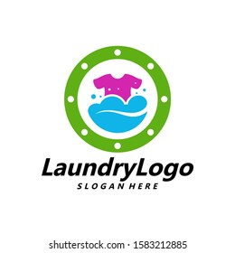 
Laundry Logo Template Design Vector, Cleaning Service Logo Concept, Emblem, Concept Design, Creative Symbol, Icon