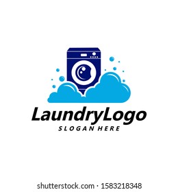 
Laundry Logo Template Design Vector, Cleaning Service Logo Concept, Emblem, Concept Design, Creative Symbol, Icon