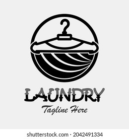 Laundry Logo Template Design Vector Illustration Stock Vector (Royalty ...