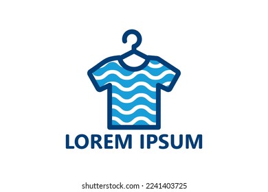 Laundry logo template design vector
