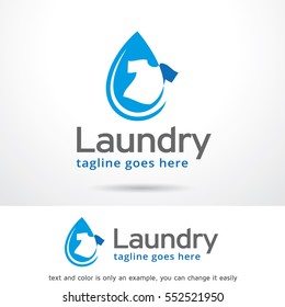 Laundry Logo Template Design Vector/ Icon Design