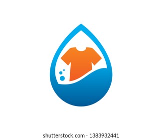 Laundry Logo Template, Icon, Symbol