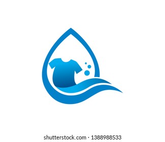 Laundry Logo Template, Icon, Symbol