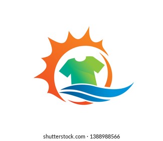 Laundry Logo Template, Icon, Symbol