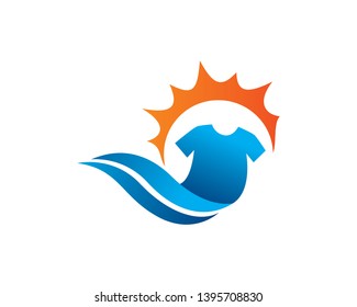 Laundry Logo Template, Icon, Symbol