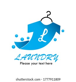 Laundry logo template illustration. suitable for your business